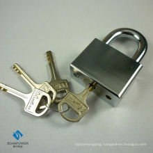 Changeable Cylinder, Chrome Plated Brass Padlock